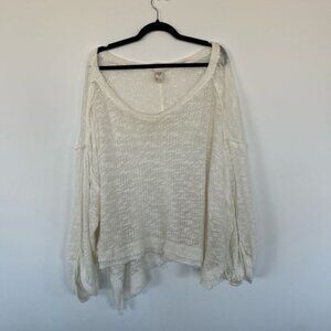 We The Free Sheer Distressed Sweater